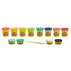 Play-Doh F19895L1, Pâte à modeler, Multicolore, Adulte, 12 pièce(s), Pot en plastique, 12 couleurs