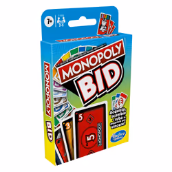 Hasbro Gaming Monopoly Bid, Jeu de cartes, Jeu de chance, 7 an(s)