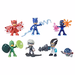 PJ Masks Pyjamasques Coffret Héros et Méchants, 3 an(s), Multicolore, Plastique