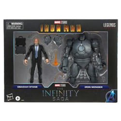 Figurine Marvel Legends The Infinity Saga Iron Man Obadiah Stane and Iron Monger set 2 figures 15cm - - - Ocio Stock