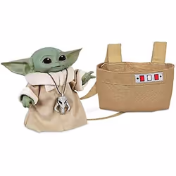 Figurine - HASBRO - Baby Yoda - Animatronique - 25 sons et mouvements - Sac inclus