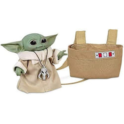 Figurine - HASBRO - Baby Yoda - Animatronique - 25 sons et mouvements - Sac inclus