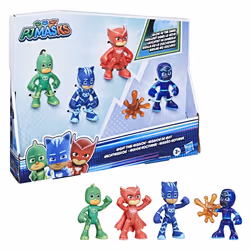 PJ Masks Pack de 4 figurines Mission de nuit