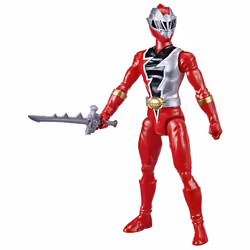 Power Rangers Dino Fury Red Ranger, 4 an(s), Power Rangers, Noir, Rouge, Argent