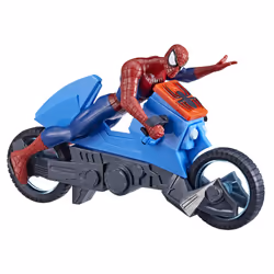 Marvel Spider-Man Web Cycle, Moto, Spider-Man, 4 an(s), Plastique, Noir, Bleu, Rouge
