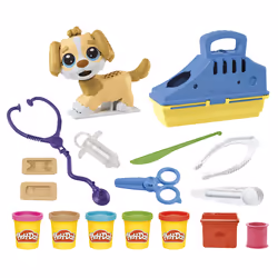 Play-Doh Coffret Le cabinet vétérinaire, 3 an(s), Non toxique, Pâte à modeler, Multicolore