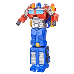 Transformers Rise of the Beasts Movie 2 in 1 Optimus Prime Blaster, 6 an(s), Plastique, Bleu, Rouge, Argent, Jaune