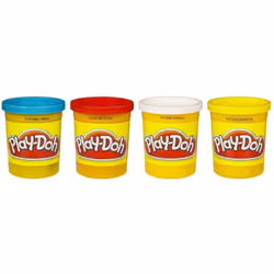 Hasbro 4 Pots Couleurs Assortiment - Classiques, Fluo, Tropicales Ou Secondaires, Multicolore, 4 pièce(s), 2 an(s), Garçon/Fi ...