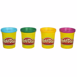 Hasbro 4 Pots Couleurs Assortiment - Classiques, Fluo, Tropicales Ou Secondaires