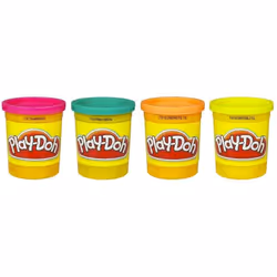 Hasbro 4 Pots Couleurs Assortiment - Classiques, Fluo, Tropicales Ou Secondaires