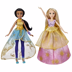 Disney Princess Le dressing de Jasmine et Raiponce, Poupée mannequin, Femelle, 3 an(s), Fille, 90 g, Multicolore