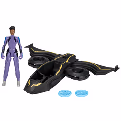 Marvel Avengers Véhicule du film Wakanda Forever qui lance des projectiles. Inclus, une figurine articulée 15 cm d'un personn ...