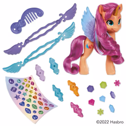 My Little Pony MLP - Coiffures stylées Sunny Starscout, 5 an(s), Multicolore, Plastique