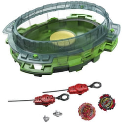 Set de combat Beyblade Burst QuadDrive avec arène Beystadium Interstellar Drop 2 toupies de compétition