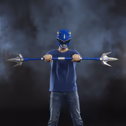 Power Rangers Lightning Collection Mighty Morphin Lance de pouvoir du Ranger Bleu