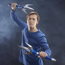 Power Rangers Lightning Collection Mighty Morphin Lance de pouvoir du Ranger Bleu