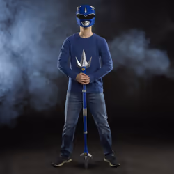 Power Rangers Lightning Collection Mighty Morphin Lance de pouvoir du Ranger Bleu - Vue supplémentaire 7