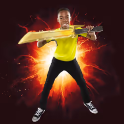 Power Rangers Dino Fury Sabre Megafury électronique, sons et lumières activés par le mouvement
