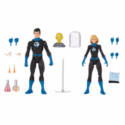 Marvel Richards and Valeria Richards, 4 an(s), Noir, Bleu, Plastique
