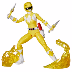 Power Rangers Lightning Collection Remastered Mighty Morphin Ranger Jaune, 4 an(s), Noir, Rouge, Blanc, Jaune, Plastique