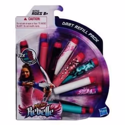 Nerf Rebelle Dart Refill Pack, Remplir, 8 an(s), 12 pièce(s), Multicolore
