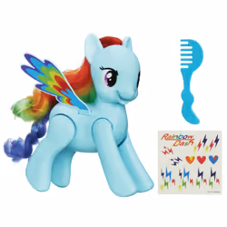 Hasbro Rainbow Dash Saute Et Vole, 5 an(s), Plastique, 3 pièce(s), 481 g