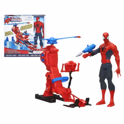 Hasbro Figurine 30 Cm + Hélico, 4 an(s), Spider-Man, Rouge, Bleu, Noir, Plastique