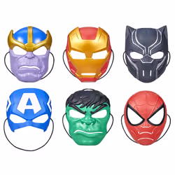 Marvel MVL VALUE MASK AST, Adulte, Masque facial, 5 an(s), Bande dessinée