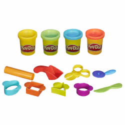 Play-Doh Playdoh - Mon 1Er Kit, 3 an(s), Argile, Pâte à modeler, Multicolore