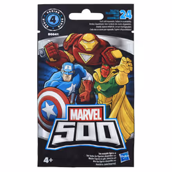 Hasbro MVL 500 MICRO FIGURES BLIND BAG, 4 an(s), Marvel Heroes, Multicolore, Carton, Plastique