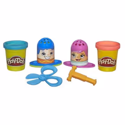 Play-Doh - Les Petites Coiffures, 3 an(s), Pâte à modeler, Plastique, Multicolore, 6 pièce(s)