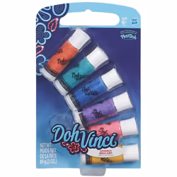 Hasbro Doh Vinci - Tubes Paillettes X6