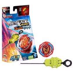 Beyblade Burst QuadStrike Zeal Achilles A8, Couvercle de toupie de combat, 8 an(s)