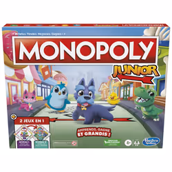 Monopoly Junior, Jeu de société, Simulation économique, 4 an(s), Jeu familial
