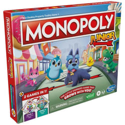 Monopoly Junior 2-in-1 Jeu de société Simulation économique