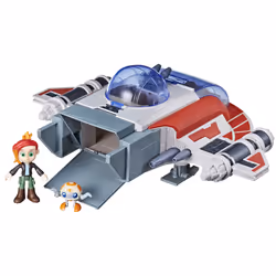 Star Wars The Crimson Firehawk, vaisseau de 43 cm avec 2 figurines, jouets pour enfants