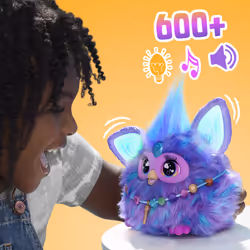 Furby violet peluche interactive