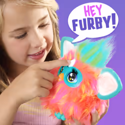 Furby corail peluche interactive