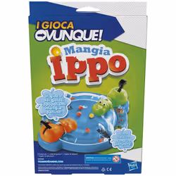 Hasbro Gaming Hungry Hungry Hippos Grab &amp; Go, Jeu de société, Motricité fine (dextérité), 4 an(s)