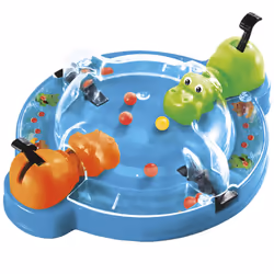 Hasbro Gaming Hungry Hungry Hippos Grab & Go Jeu de société Motricité fine (dextérité) - Vue supplémentaire 4