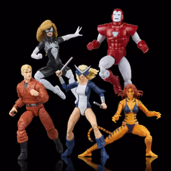 Marvel Legends Series, pack de 5 figurines de 15 cm The West Coast Avengers des bandes dessinées, 4 an(s), Multicolore