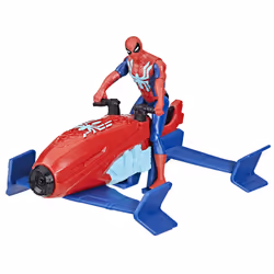 Marvel Spider-Man Epic Hero Series Web Splashers Spider-Man Hydro-Jet, Véhicule, 4 an(s), Plastique, Bleu, Rouge, Blanc