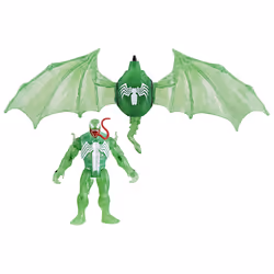 Marvel Spider-Man Epic Hero Series Web Splashers Green Symbiote Hydro-Ailes, Véhicule, 4 an(s), Plastique, Vert, Blanc