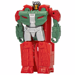 Transformers Earthspark 1 Step Flip Skullcruncher, 6 an(s), Plastique, Vert, Rouge, Blanc