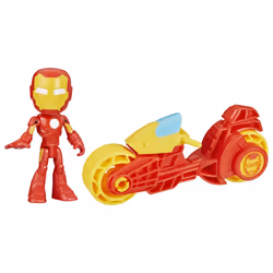Marvel Spidey et ses Amis Extraordinaires Iron Man et moto, Moto, 3 an(s), Plastique, Rouge, Jaune