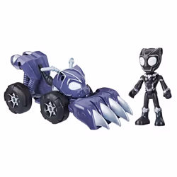 Marvel SAF BLACK PANTHER VEH N ACCSRY, Véhicule, 3 an(s), Plastique, Noir, Violet, Blanc