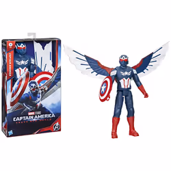 Hasbro Marvel Studios Captain America Brave New World Titan Hero Series Captain America Deluxe