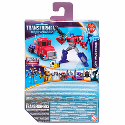 Transformers EarthSpark Deluxe Optimus Prime, 6 an(s), Plastique, Bleu, Gris, Rouge