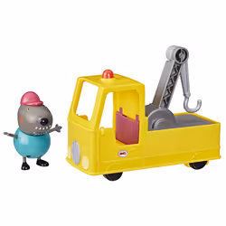 Peppa Pig La dépanneuse de Papy Dog, Camion-poubelle, 3 an(s), Plastique, Multicolore