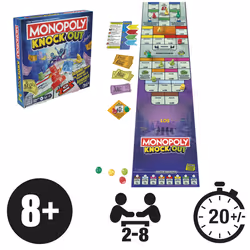 Monopoly Knockout 20 min Jeu de société Simulation économique - Vue supplémentaire 4
